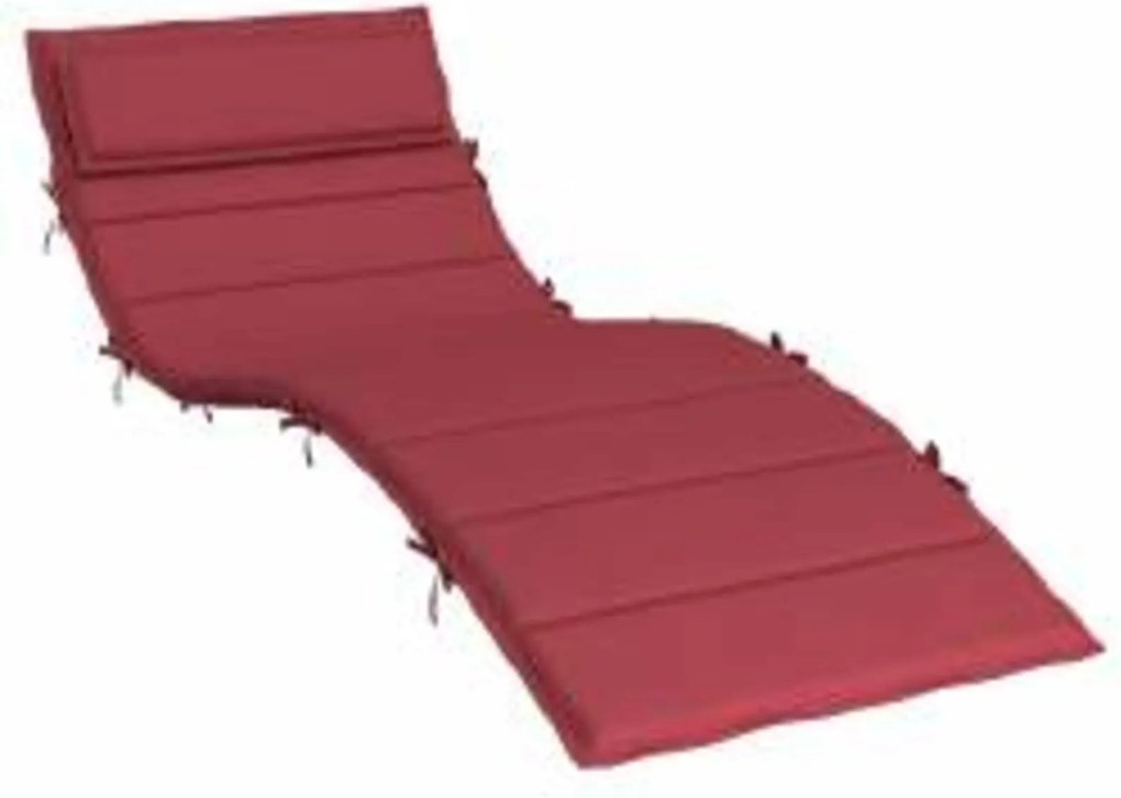 vidaXL Perna de șezlong pentru soare bordo 178 x 60 x 4 cm
