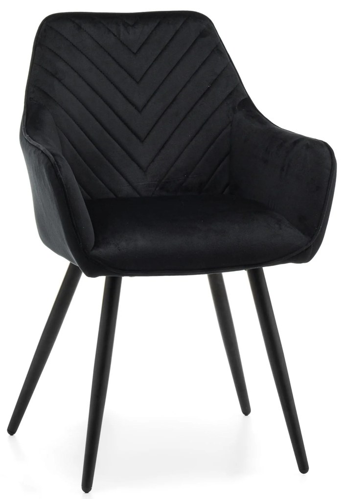 JAKS SCAUN DE SUFRAGERIE VASTO VELUR NEGRU
