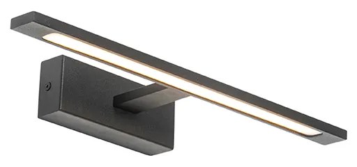 Aplica de perete moderna neagra 41,5 cm cu LED inclus IP44 - Jerre