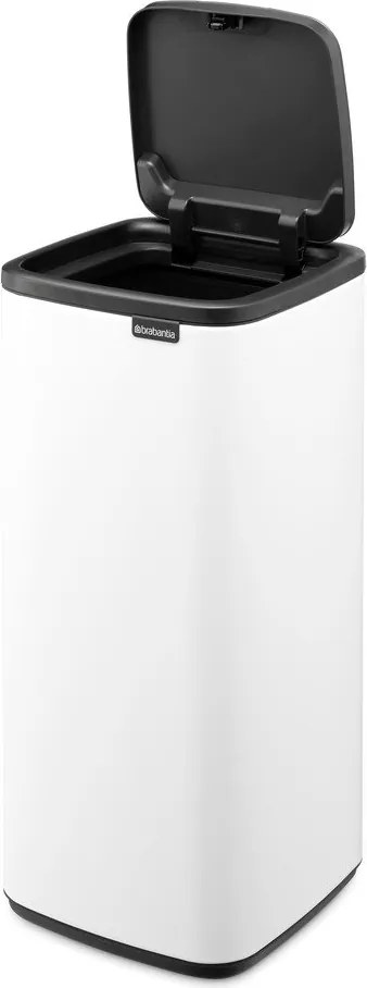Coș de gunoi alb cu senzori de atingere din oțel 30 l Bo Touch – Brabantia
