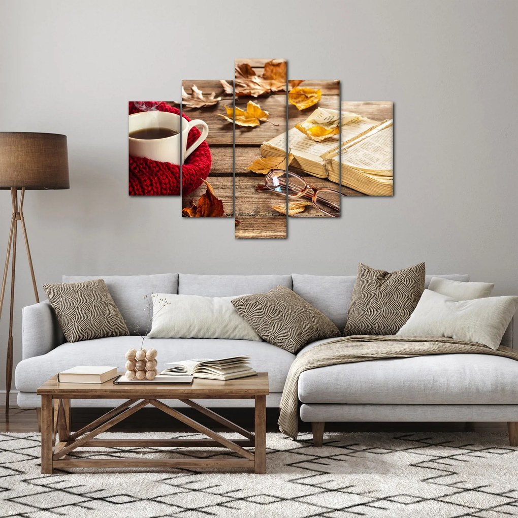 Tablou - Ceainărie de toamnă (150x105 cm)