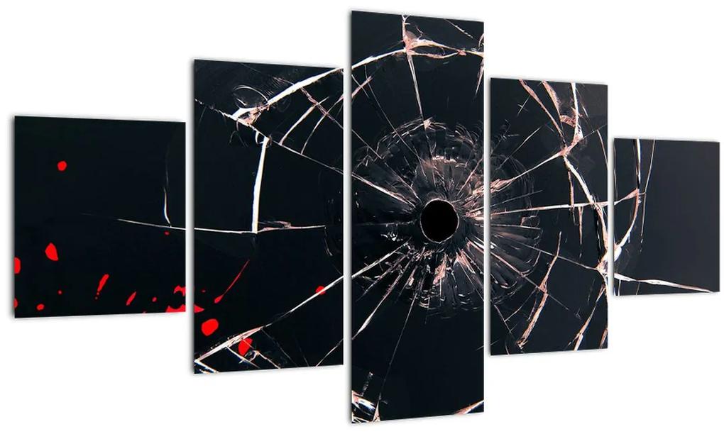 Tablou abstract - sticla spartă (125x70 cm), în 40 de alte dimensiuni noi