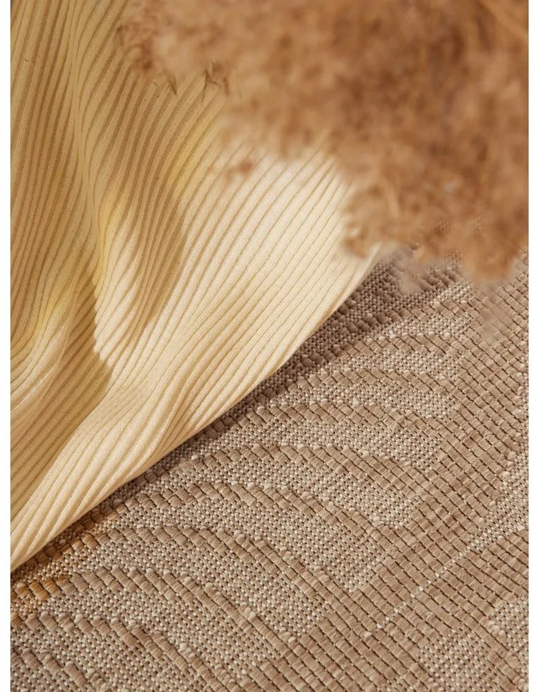 Covor pentru exterior și interior bej/fildeș 120x170 cm Duet Liora – NORTHRUGS
