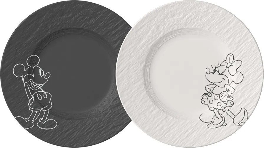 Villeroy & Boch - Farfurie de mic dejun Manufacture Rock - Mickey Mouse, 2 buc.