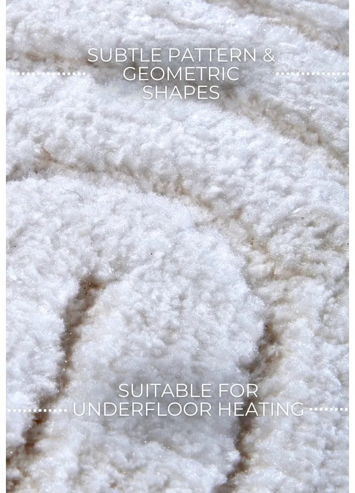 Covor alb rotund ø 160 cm Panglao New York White – Elle Decoration