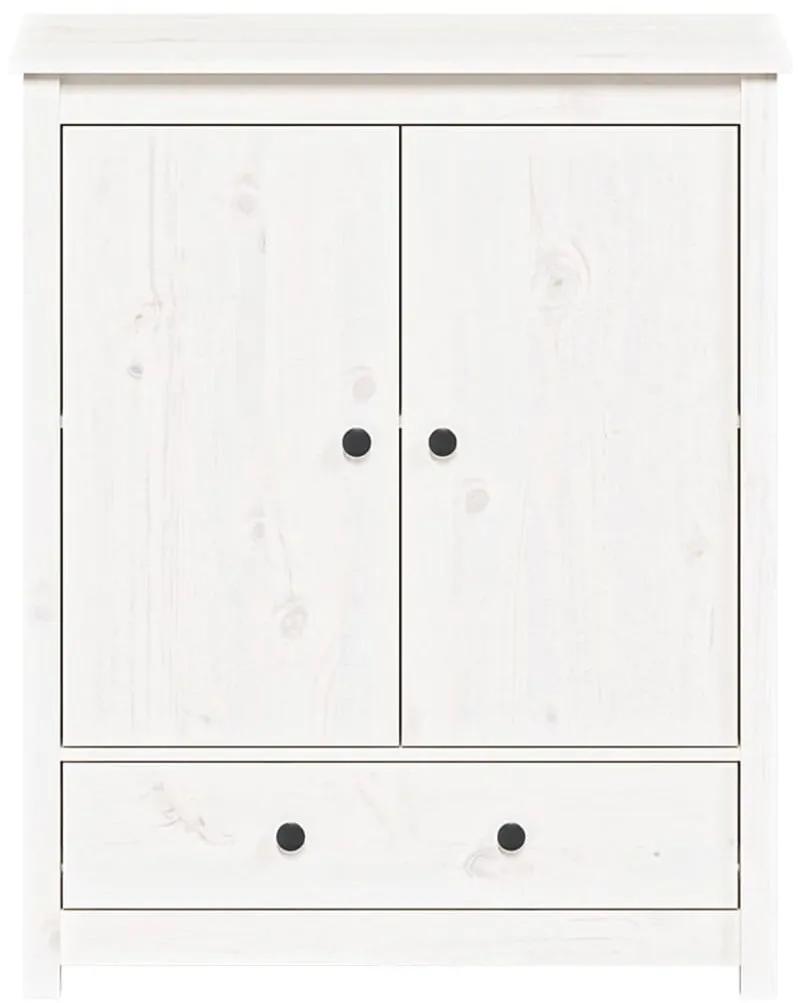 Servanta, alb, 83x41,5x100 cm, lemn masiv de pin 1, Alb