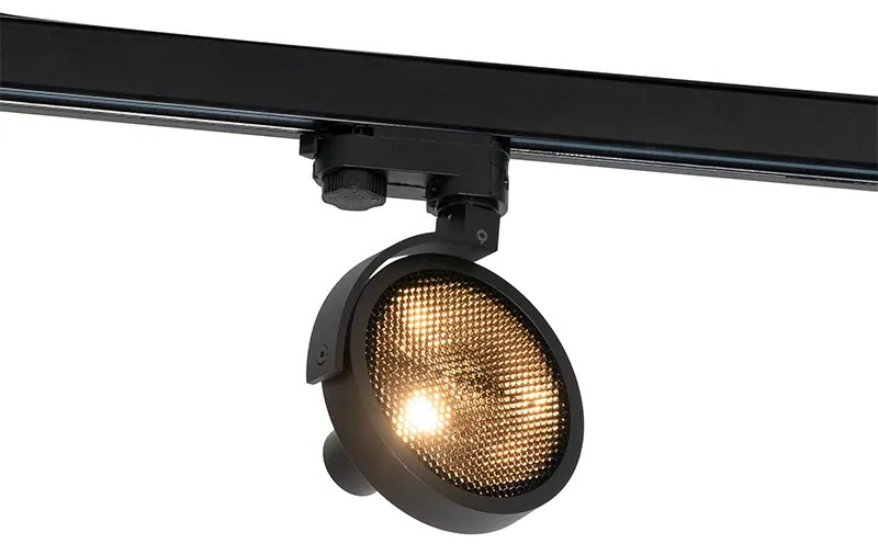 Spot trifazic modern negru - Master 111 Honey