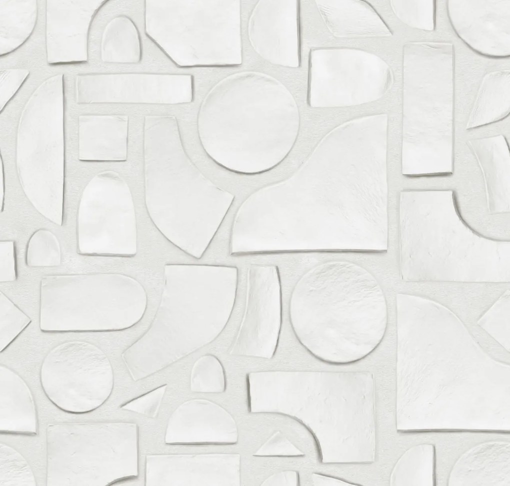 Fototapet, Clay Figures, White, Rebel Walls