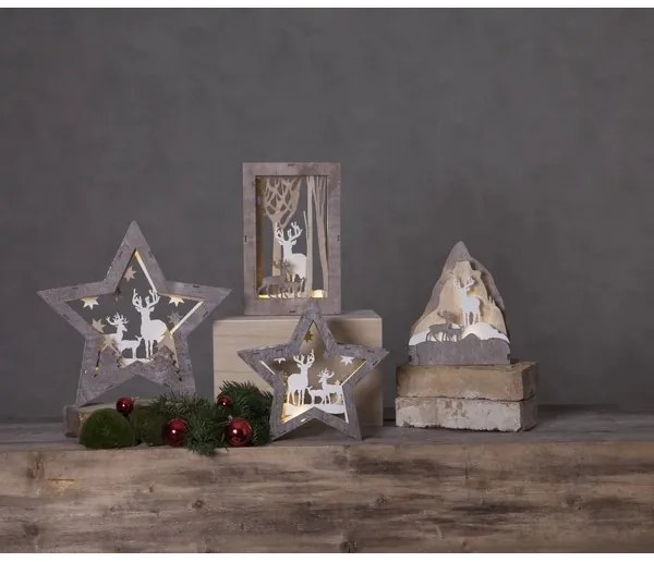 Decorațiune LED de Crăciun FAUNA 10xLED/0,03W/2xAA Eglo 410412