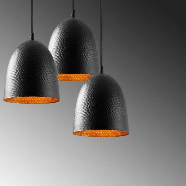 Lustră TATTOO cu cablu, 3xE27/40W/230V, neagră