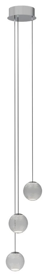 Lustra cu 3 pendule LED design modern NOBILE
