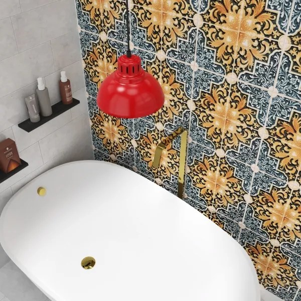 Lampa suspendata ALTAR 1xE27/60W roșu