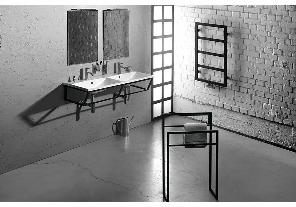 SAPHO Ska311 Ska suport pentru prosoape 55 x 79 x20 cm, alb mat