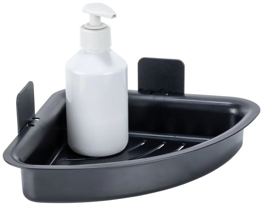 Raft pentru baie negru autoadeziv din plastic Parma – Allstar