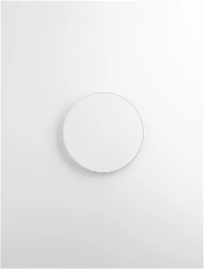 Aplica LED de perete design ambiental CYRCLE 20cm alba