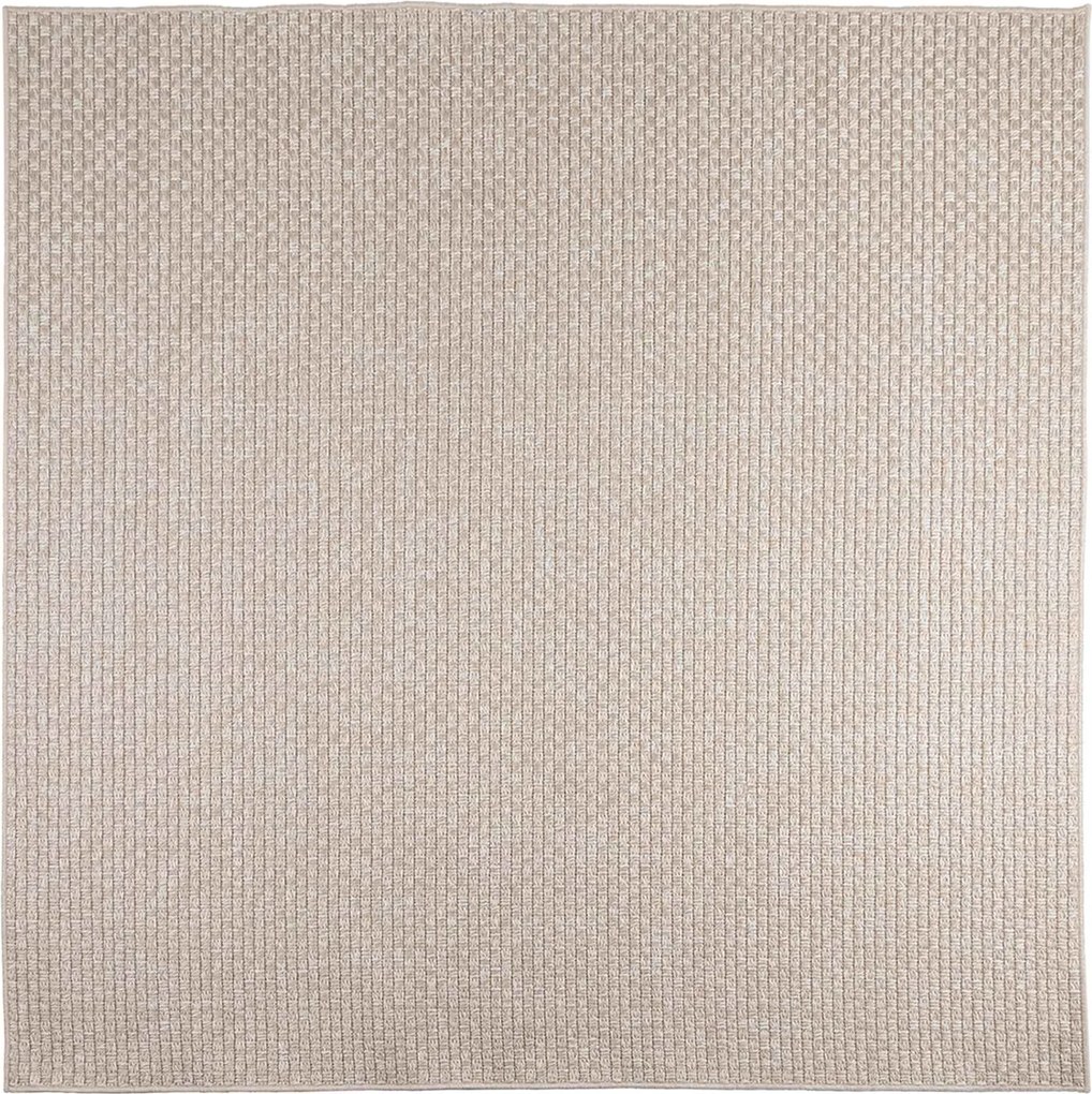 vidaXL Covoare de zonă Pătrat FARO Crem 240 x 240 cm Poliester