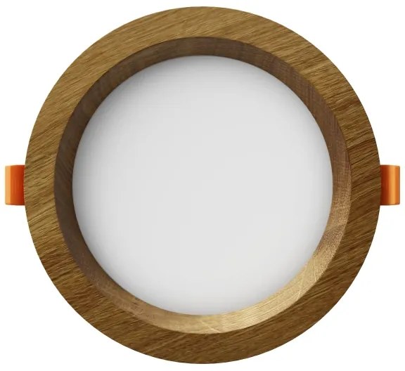 Corp de iluminat LED încastrat RONDO LED/6W/230V 4000K d. 15 cm lemn masiv stejar APLED