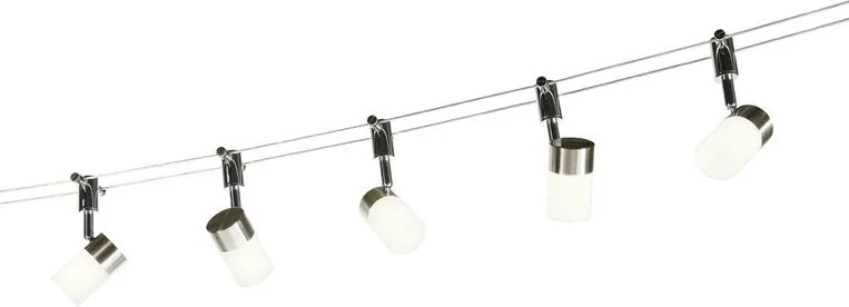Sistem de cabluri cu 5 spoturi LED directionabile Tony 1250742 NV