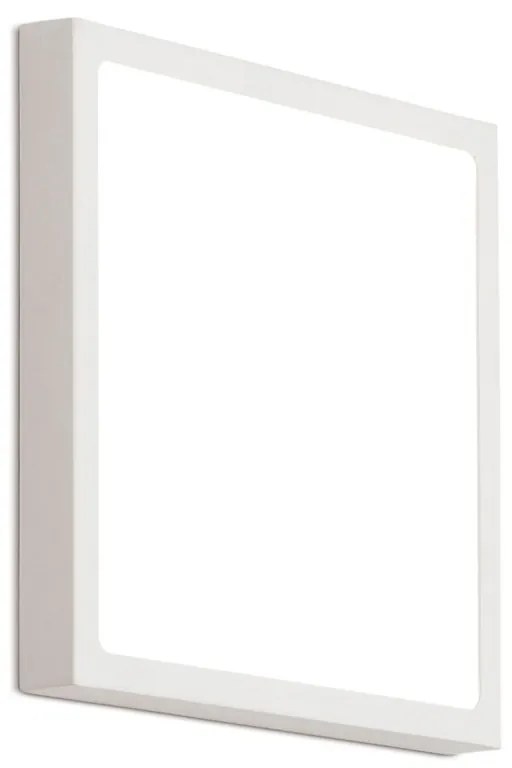 Plafoniera LED design slim LERO 23x23cm 3000K alba