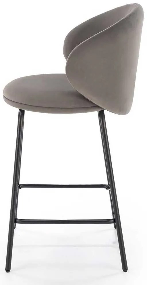 Scaun de bar Ava, gri