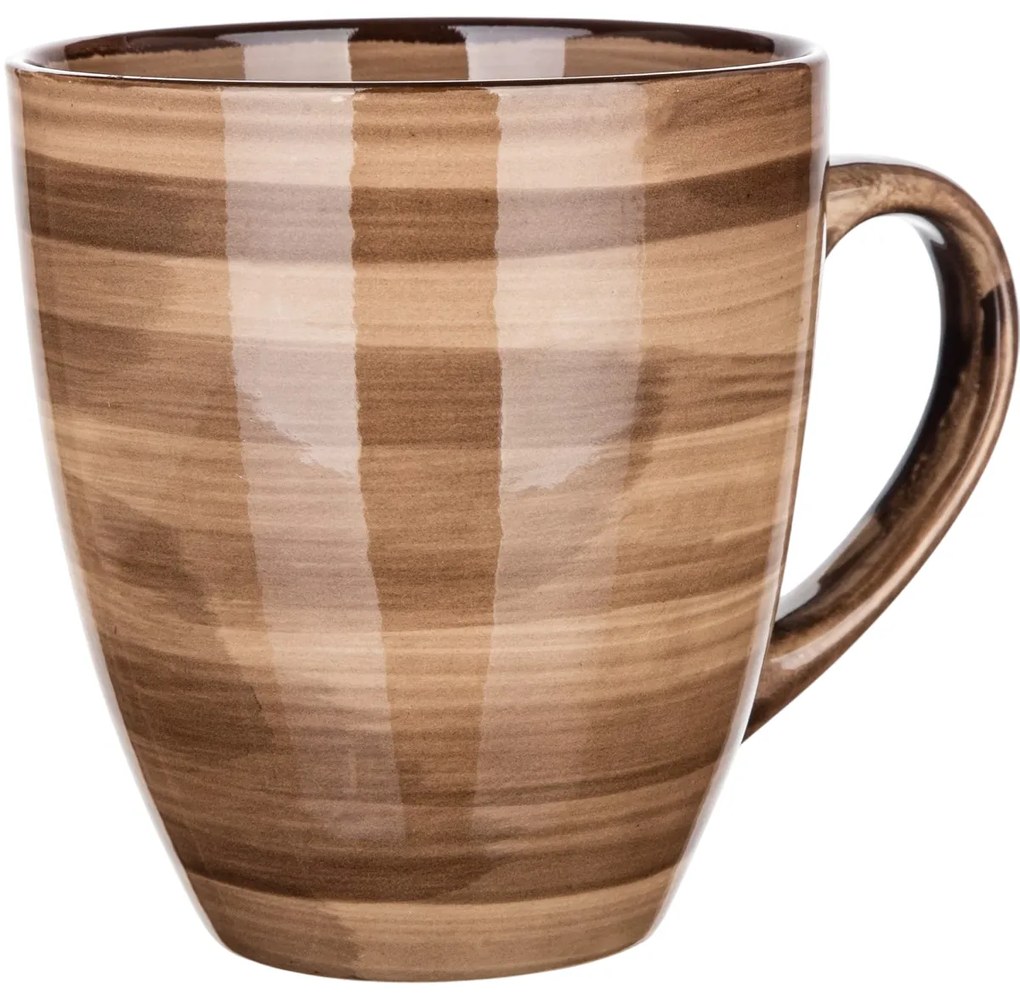 Set de 6 căni din ceramică Banquet PALAS , 400 ml, maro