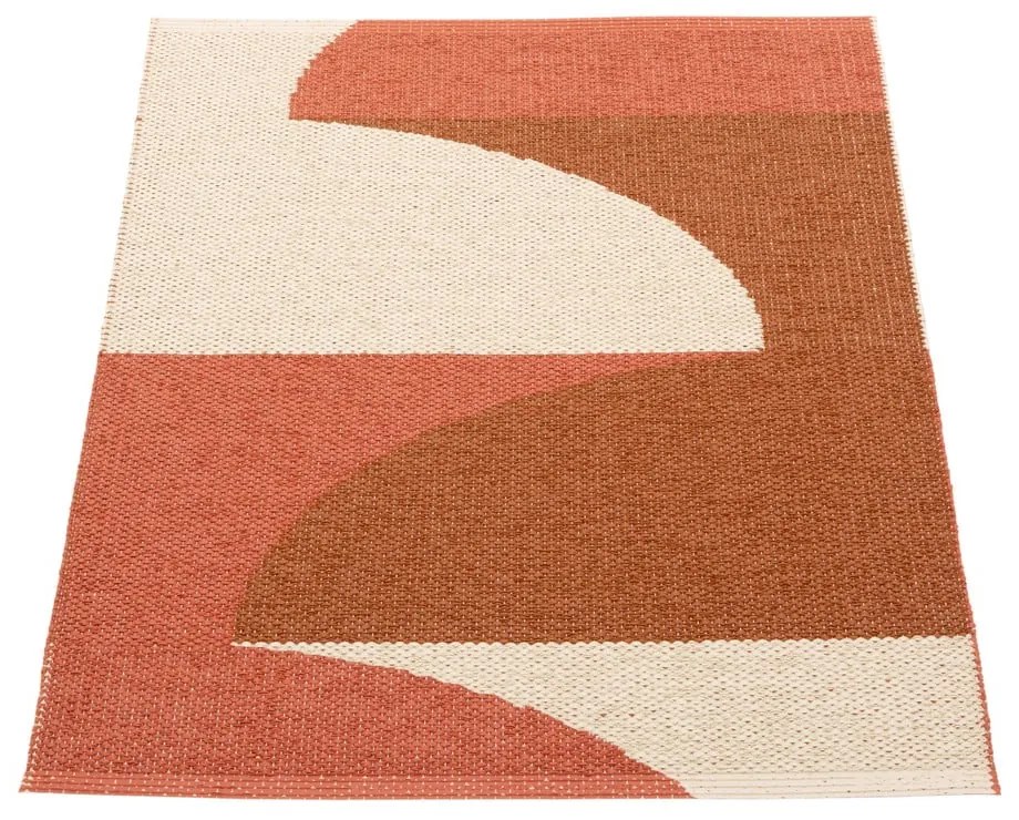 Covor pentru exterior și interior cărămiziu 70x90 cm Hill Brick Rust – Pappelina