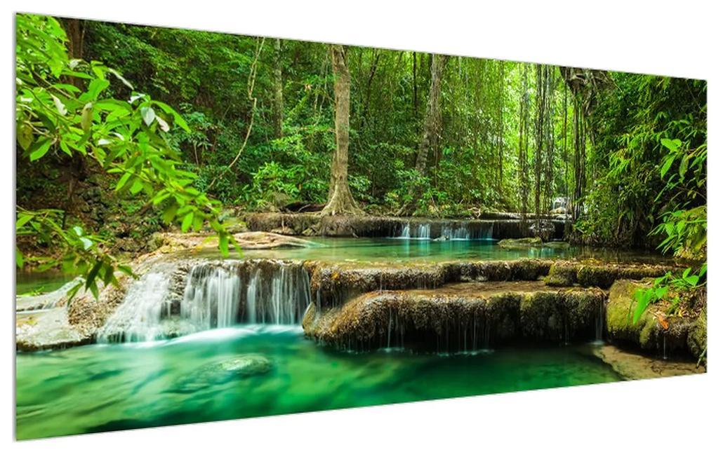 Tablou cu râu de pădure cristalin (120x50 cm), în 40 de alte dimensiuni noi