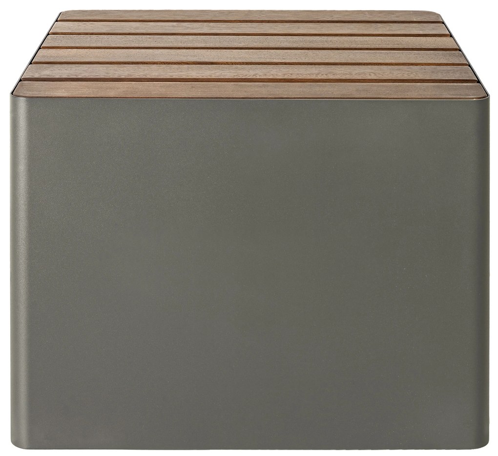 Scaun de exterior WOODGREEN, mai multe variante - Hobby Flower Culoare: kaki/lemn închis la culoare