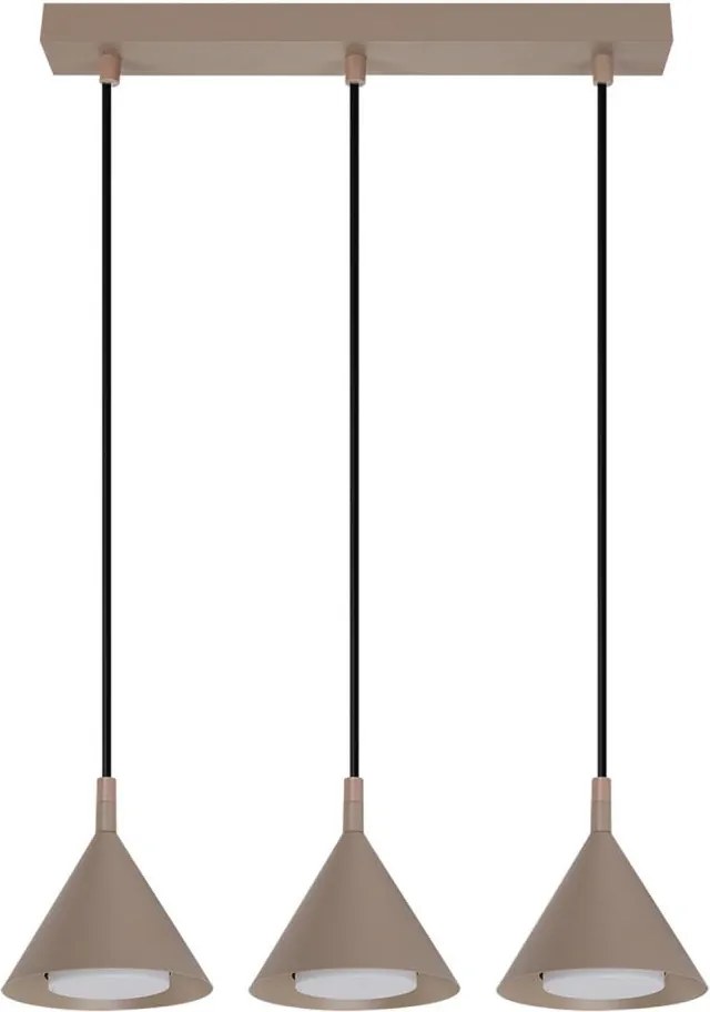 Brilagi - Lustră suspendată pe cablu CONE TRIPLE 3xGX53/15W/230V bej