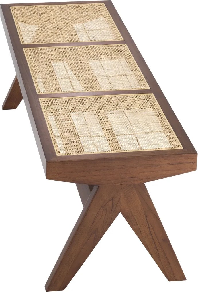 Banca design vintage LUX Arnaud, lemn maro 113480 HZ