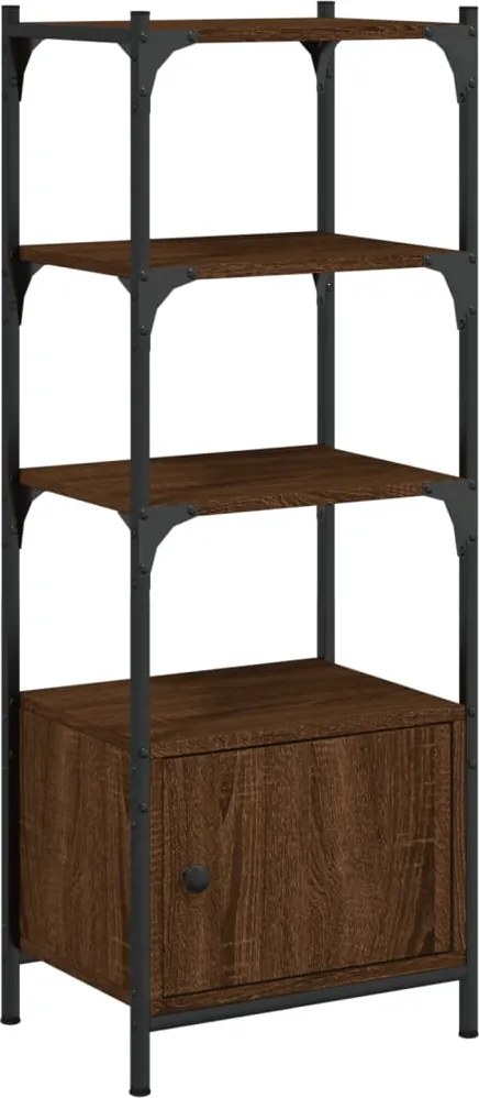 vidaXL Bibliotecă 3 niveluri stejar maro 41x30x109,5 cm lemn prelucrat