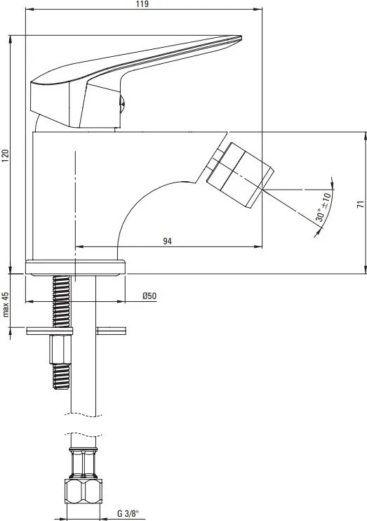 BORO Baterie pentru Bideu - BMO_030M