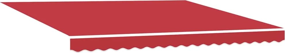 vidaXL Material de înlocuire pentru copertină Roșu 4 × 3,5 m Poliester