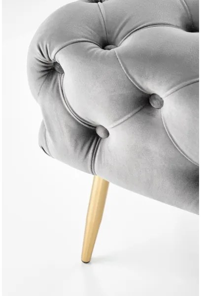 Bancă ATHENA 40x100 cm gri/auriu