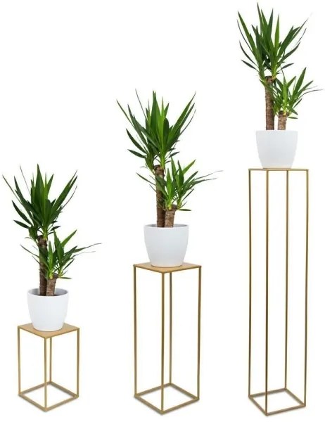 Suport pentru flori 40x24 cm, auriu