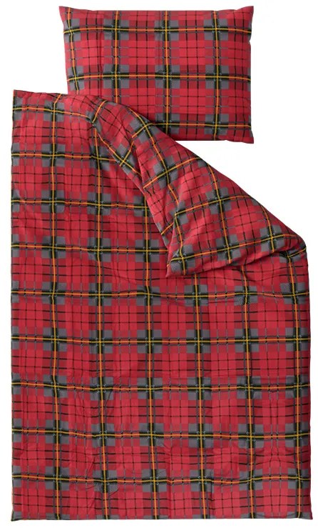Lenjerie de pat din bumbac CHRISTMAS CUBE rosu Dimensiune lenjerie de pat: 70 x 90 cm | 140 x 200 cm
