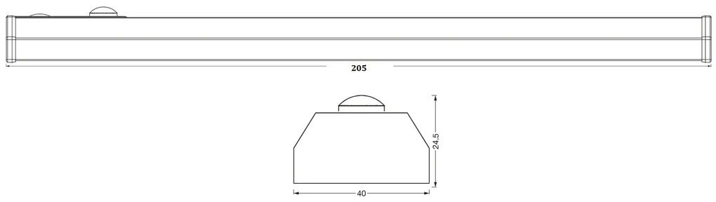 LINEARLED MOBILE BL 200MM SEN USBWTLEDV