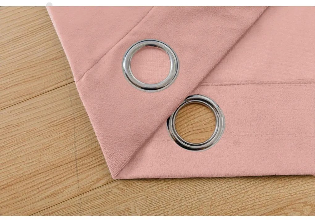 Draperie opaca VELVET 140x250 cm, roz Agatat: Rejansa