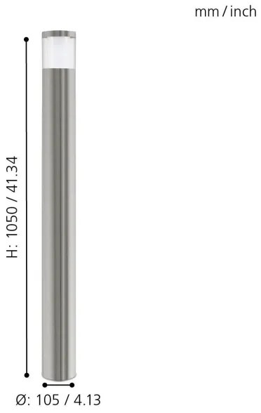 Eglo 94279 - Corp de iluminat LED exteriorBASALGO 1 1xLED/3,7W/230V