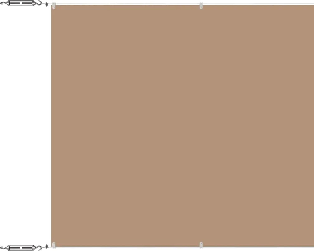 vidaXL Copertină verticală, gri taupe, 60x1200 cm, țesătură oxford