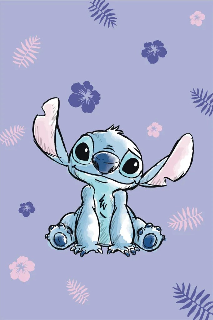 Disney Lilo și Stitch Blooming Pătură de microfleece 100x150cm
