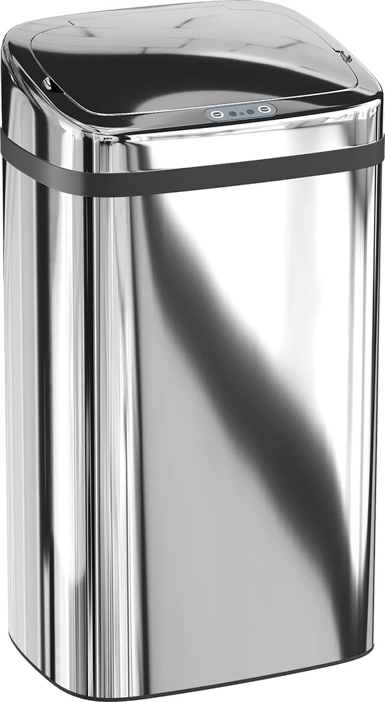 HOMCOM Cos de gunoi cu senzor 30L inox elegant | Aosom Romania