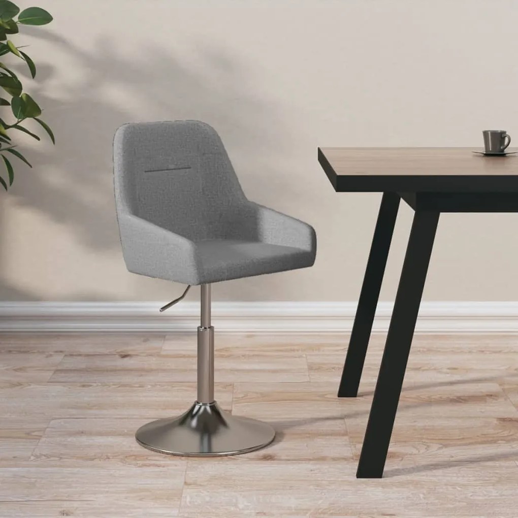 339438 vidaXL Scaun de bar, gri închis, material textil