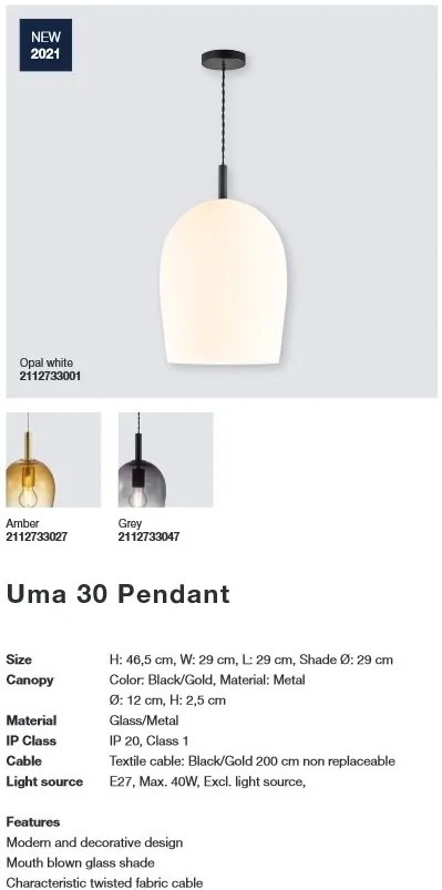 Pendul design modern UMA 30 alama 2112733027 NL