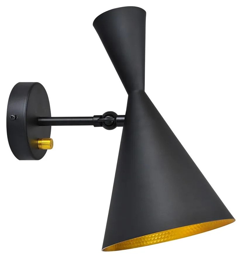 Aplica perete MODERN 1xE27/20W/230V negru