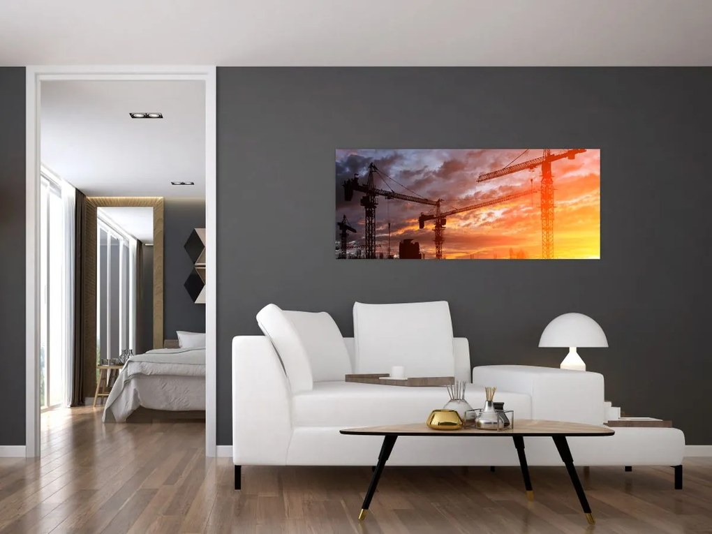 Tablou - Șantier de construcții (120x50 cm)