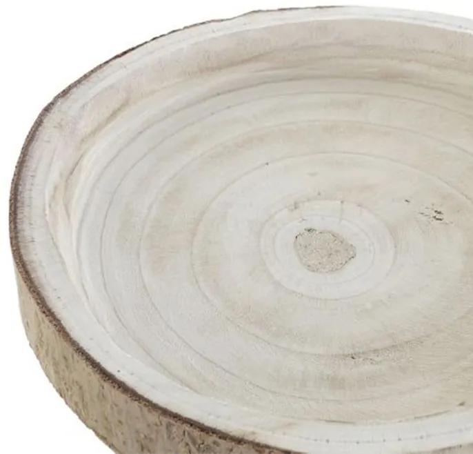 Platou Paulownia din lemn natur 30 cm