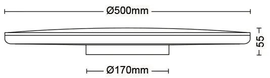 Plafonieră LED dimabilă OZZIET SCENE SWITCH LED/36W/230V 4000K Philips