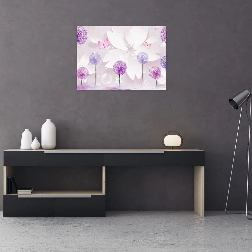 Tablou - Pe râul florilor (70x50 cm)