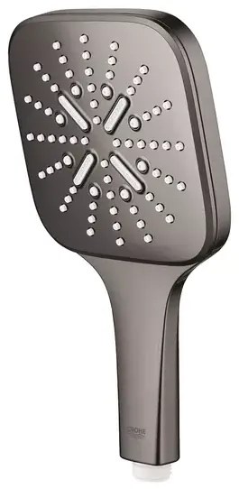 Para de dus Grohe Rainshower SmartActive 130 Cube 3 functii antracit lucios Hard Graphite